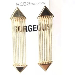 BCBGeneration DAINTY EARRINGS GOLD-TONED FRINGE
